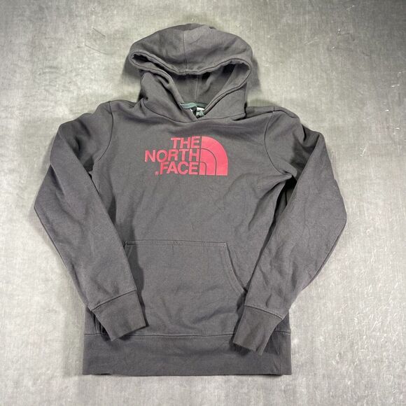 The North Face Half Dome Gray/Pink Womens Hoodie Sweatshirt Size XS - Picture 1 of 6